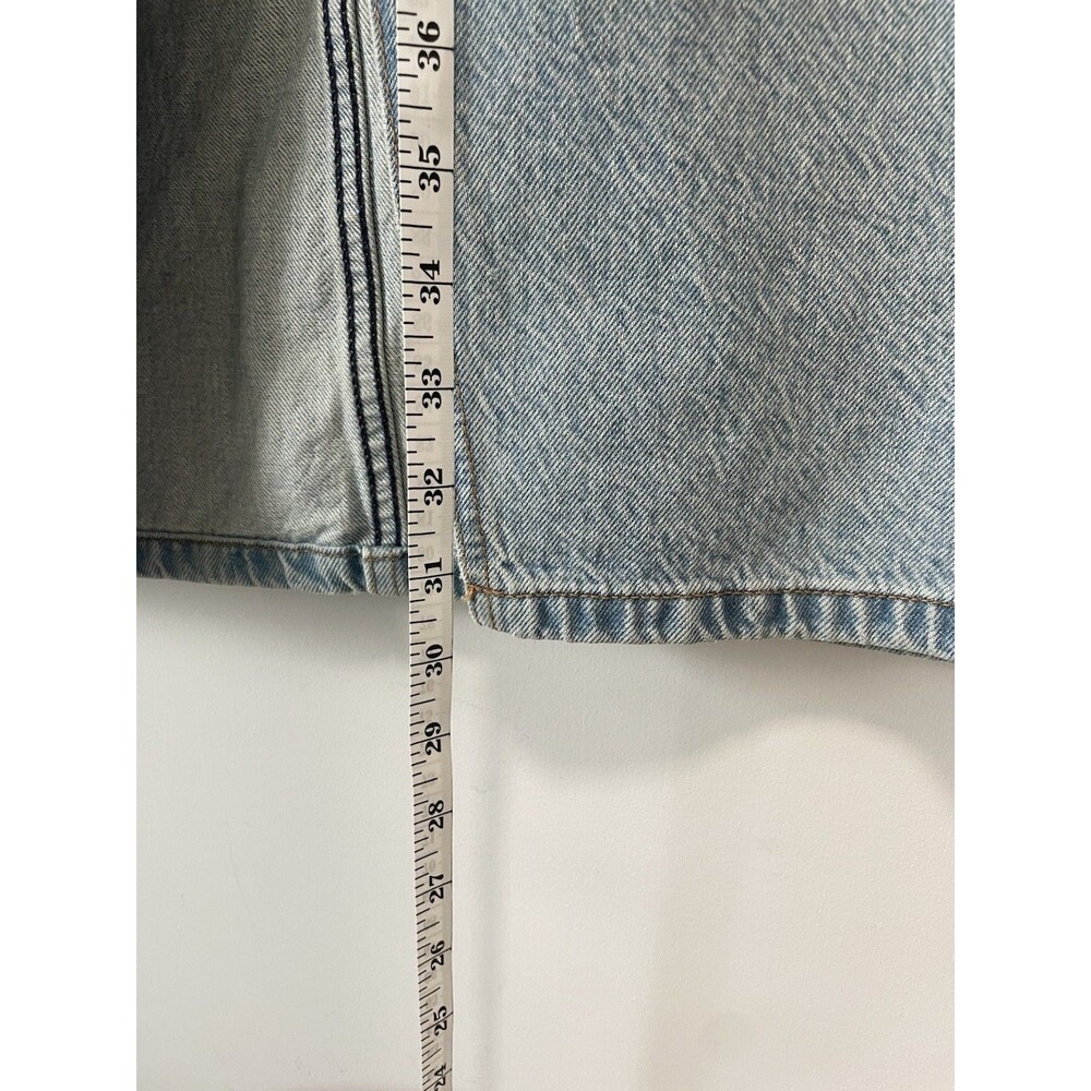 ABERCROMBIE & FITCH Womens Sz 10 Denim Maxi Skirt High Rise 90s Y2K Normcore - Picture 4 of 6